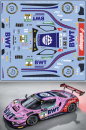 Decal Ferrari 296 GT3 Emil Frey Racing  BWT DTM 2024 #14  FFSFD1075v11_43 Scale 1:43